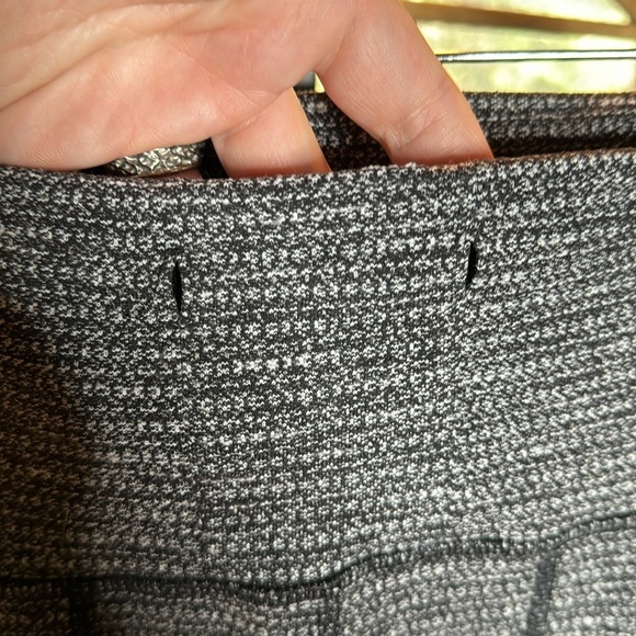Lululemon Skinny Will Pant Pique Black Gray Full Length Size 6 - Picture 16 of 16